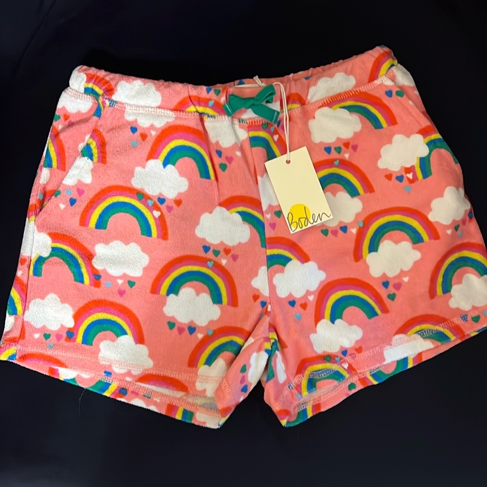 Biden toweling shorts rainbows